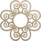 Ekena Millwork Cohen Wood Fretwork Pierced Ceiling Medallion, Birch, 28"OD x 9 5/8"ID x 1/4"T CMWP28X28X0250COBI - alternate 1